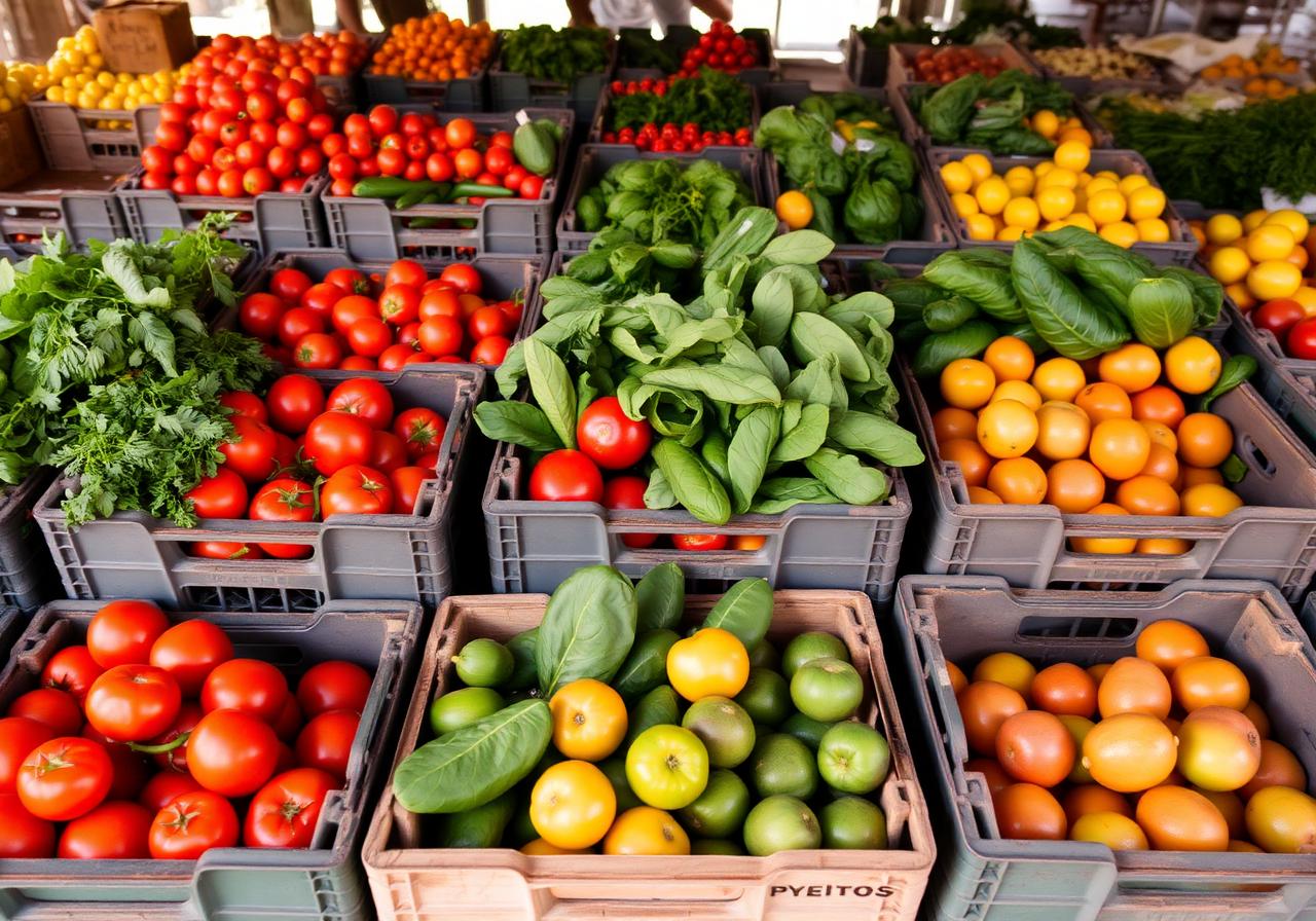Caixas de hortifruti